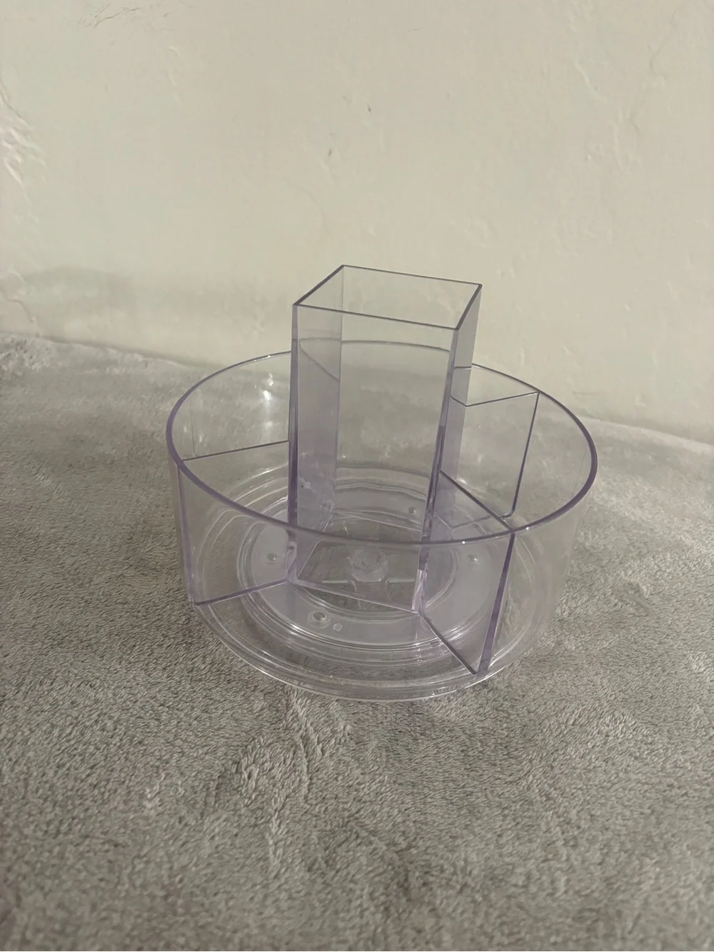 Makeup Organizers Rotating Cosmetic Caddy - Clear Light Purple